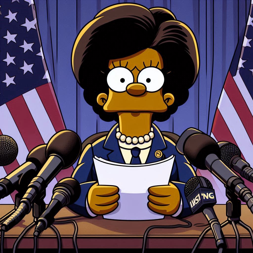 AlanPanassiti's tweet image. Ma vogliamo per caso parlare della #bufala dei #Simpsons che avrebbero previsto tutto?

Cioè #KamalaHarris2024 presidente?

🤣🤣🤣🤣🤣