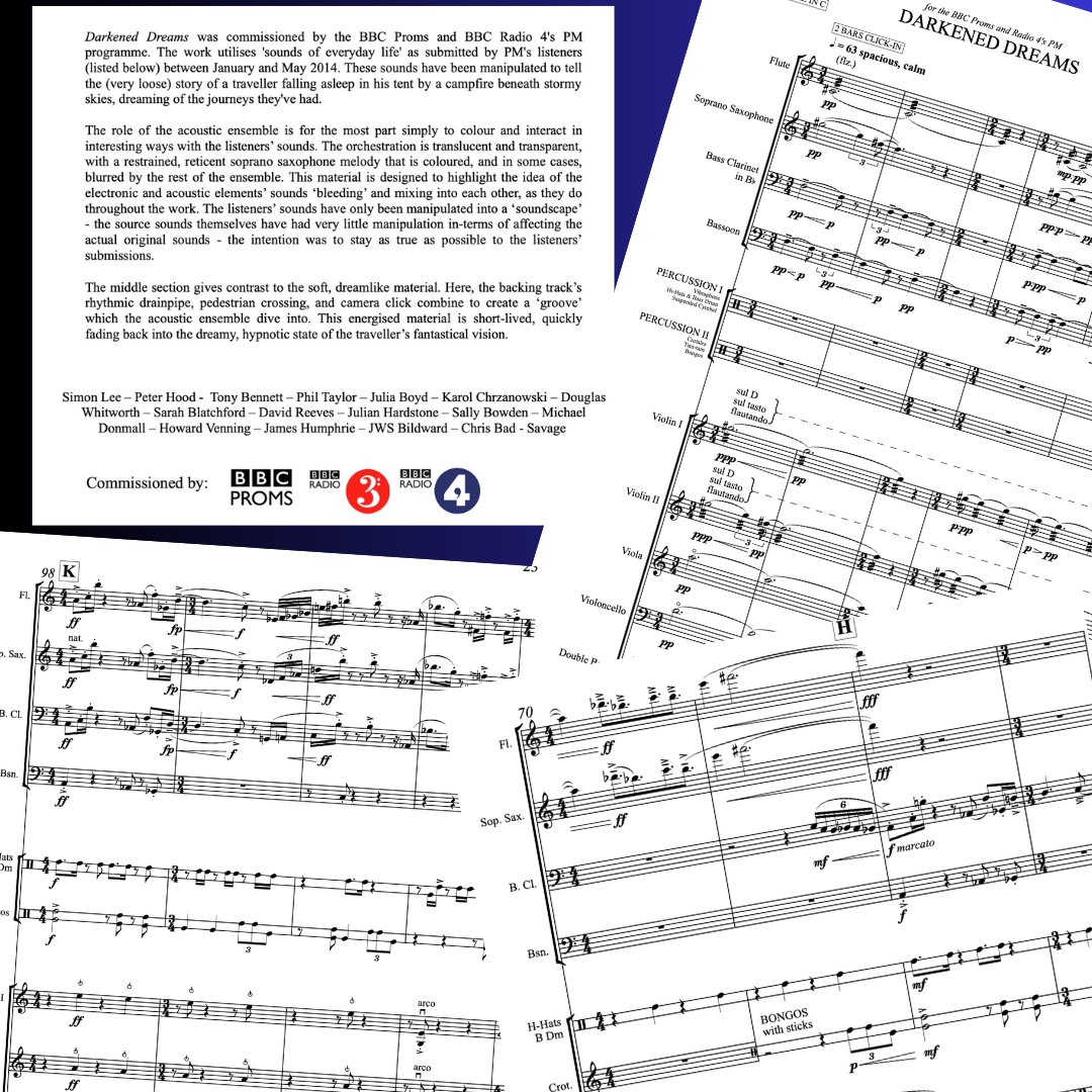 Facebook reminded me that ten years ago today(!), I had a piece premiered at the @bbc_proms (my 2nd one!), a co-commission from @bbcradio3 @bbcradio4 &amp; the Proms; it remains one of the only works that was broadcast simultaneously live on Radio 3 and Radio 4.