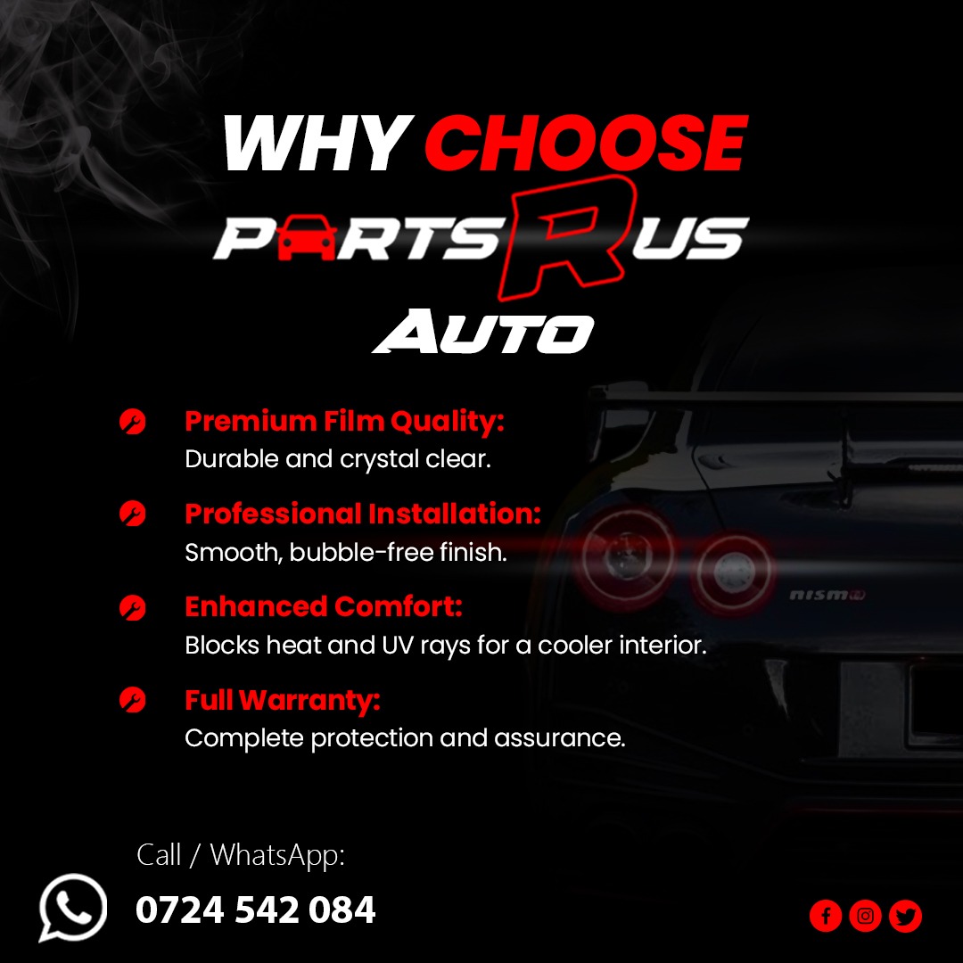 PartsRUsAuto1's tweet image. Looking to revamp your car? Our car tints offer privacy, sun protection, and style. Plus, enjoy great savings on Android radios. Give us a call at 0724542084 for more info!  #PartsRUsAuto #3M #Llumar #Ceramictint #tinting #cartint #androidradio #carcare #deals