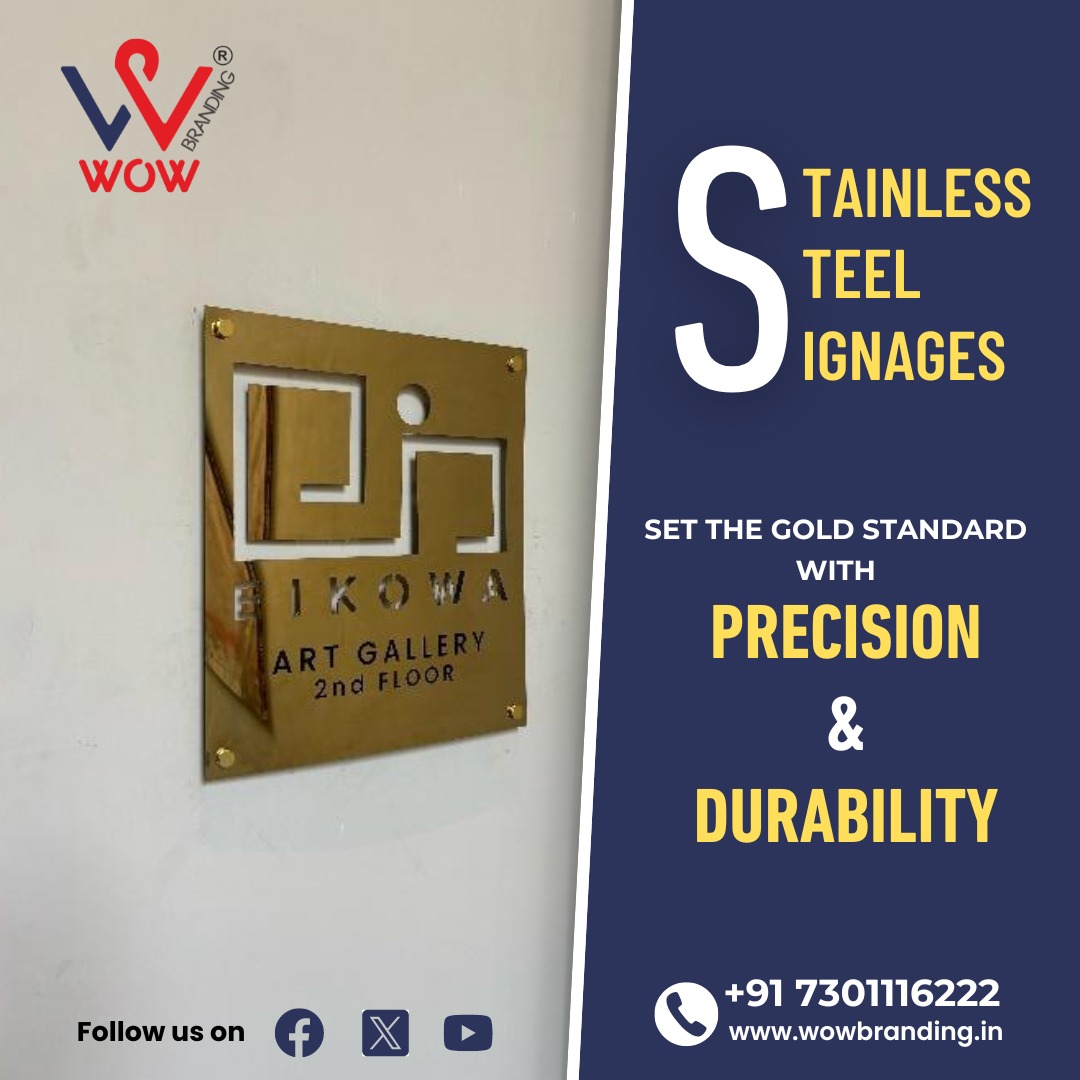 wowbrandinghyd's tweet image. 🌟 SET THE GOLD STANDARD WITH PRECISION &amp;amp; DURABILITY 🌟

Elevate your brand with our premium Stainless Steel Signages! 

☎️ Phone: +91 7301116222
📧 Email: rajgupta@wowbranding.in
🌐 Visit here : wowbranding.in

#StainlessSteelSignage #PrecisionSignage #DurableSignage