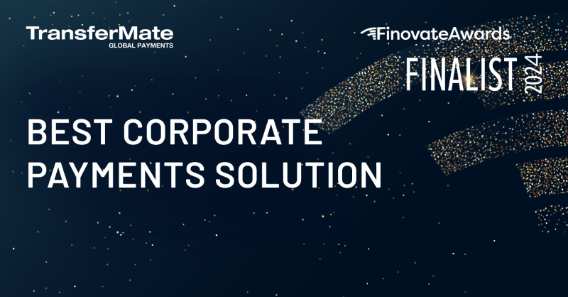 A new month, a new award nomination.​

TransferMate have been named finalists at the 2024 <a href="/Finovate/">Finovate</a> Awards✅​

'Best Corporate Payments Solution'​

#2024FinovateAwards