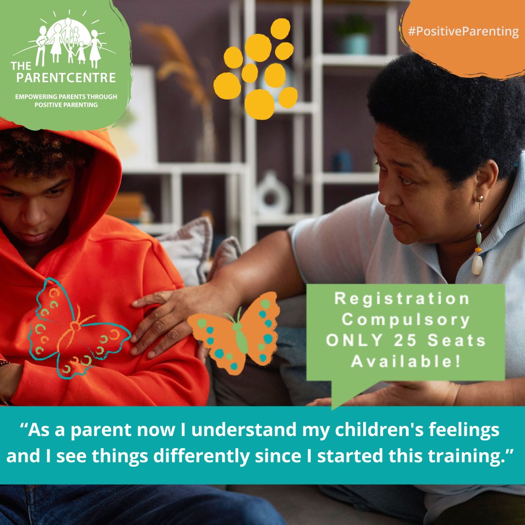 Parents!
Have you heard about our Positive Parenting Skills Training programme in Aug? This 8-session training has been adapted for working parents to run over 4 Saturdays, fortnightly to accommodate working parents with sessions running for 6 1/2 hours > theparentcentre.org.za/positive-paren…