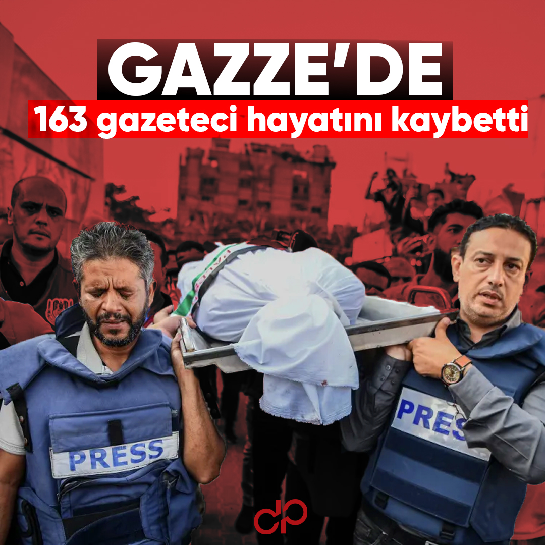 📌İşgalci İsrail'in 7 Ekim'den bu yana saldırılarını sürdürdüğü Gazze'de hayatını kaybeden Filistinli gazeteci sayısı 163'e yükseldi.

🟥  24 Temmuz Gazeteciler ve Basın Bayramı kutlu olsun.

#haber #gündem #haberler