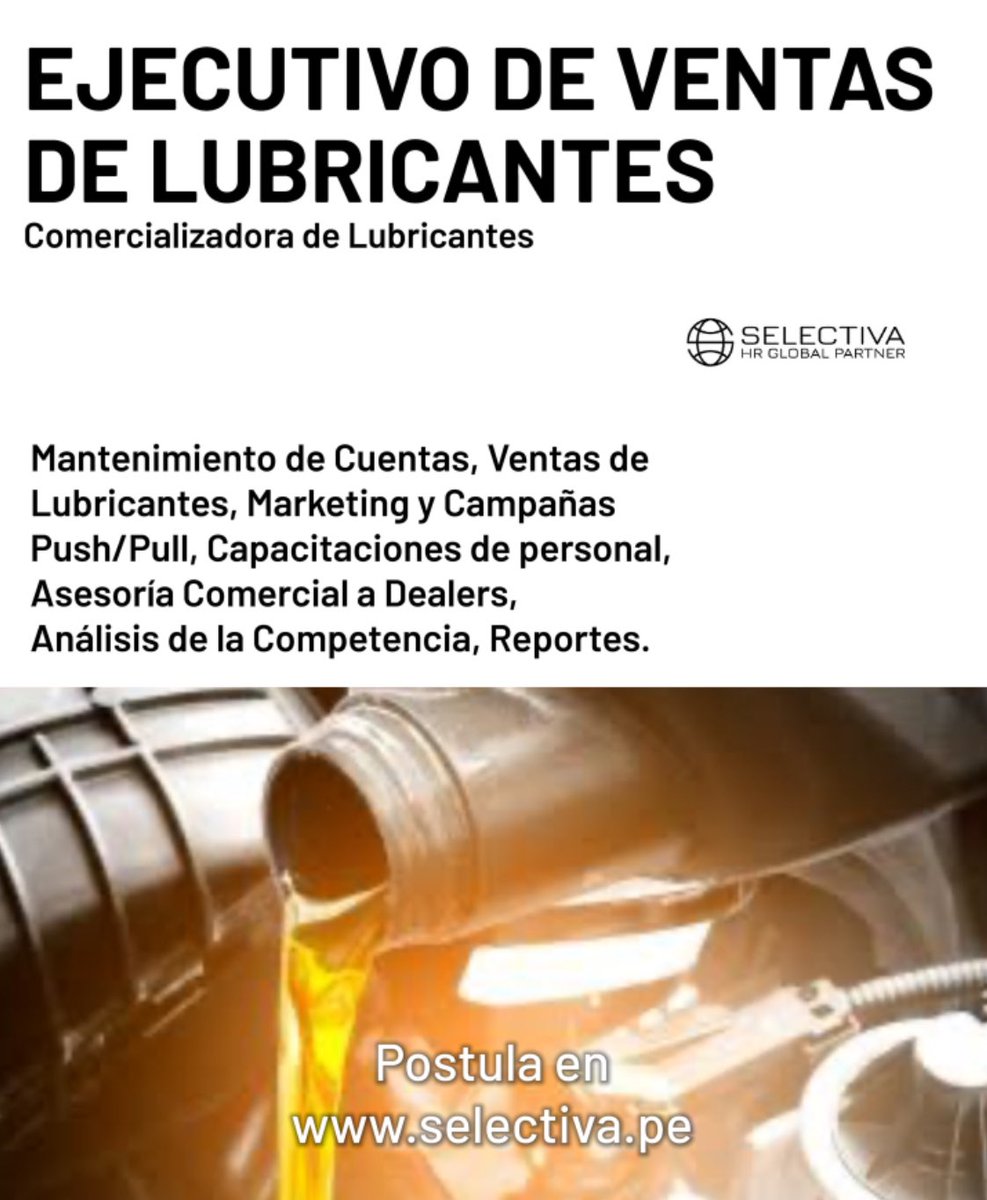 SelectivaDe's tweet photo. Nuevas Oportunidades en nuestro Portal https://t.co/1q8MEJHYM0 

#mineria #Seguridad #puertos #aeropuertos #portuario #combustibles #estacionesdeservicio #arequipa #lubricantes #altatension #salaselectricas https://t.co/z66zwRM0zz