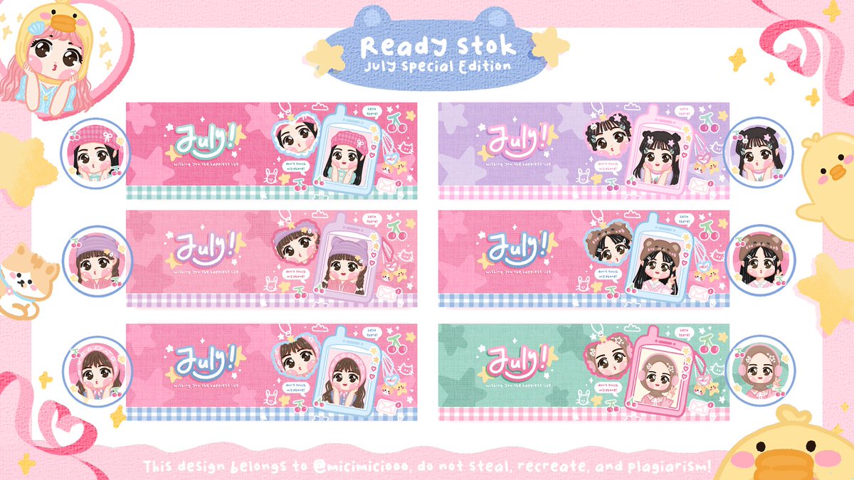 Help rt, thank u 💖

Aku bawa layout July Special Edition (edisi ultah july) cuma ada 6 pcs bisa ditake pada:

🗓 Rabu, 24 Juli 2024
⏰ 20.00 WIB
💸 Price dan nomor layout cek ALT

Cara takenya dm aku sebutin nomor layoutnya yaaa. Happy shopping~
#zonauang