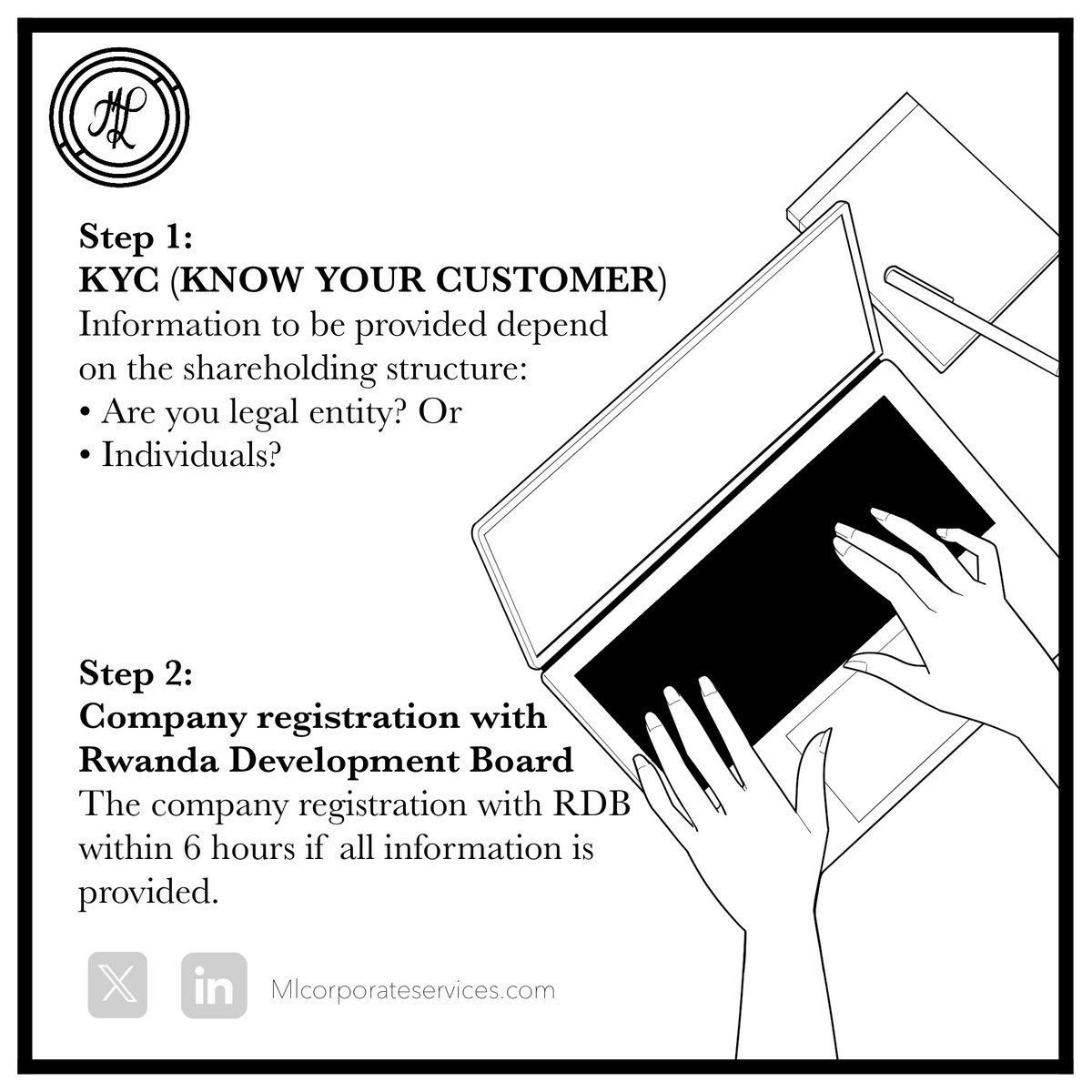 MLCorporates's tweet image. Determine your shareholding structure.
#BusinessInRwanda 
#Entrepreneurship 
#RwandaDevelopment 
#BusinessGrowth 
#InvestmentOpportunities
#Entrepreneurship
#InvestInRwanda
#MLCorporateServices
