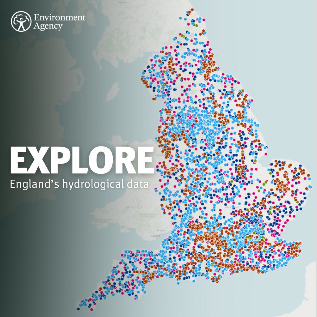 We are always collecting data from rainfall, rivers and groundwater 🌊
 
Our Hydrology Data Explorer allows you to access the data across England, all in one place.
 
Try it for yourself: environment.data.gov.uk/hydrology/expl…