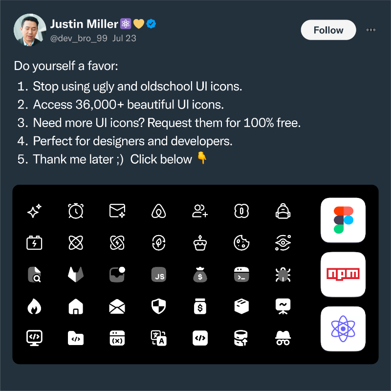 masumparvej_'s tweet photo. Create 10x Beautiful UI With Hugeicons Pro Icon Library.