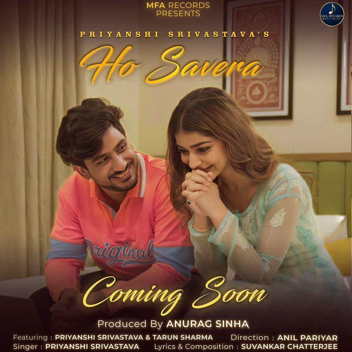 We are thrilled to announce our upcoming release, ‘Ho Savera,’ a song that brings a message of hope and renewal. 🌅 Releasing soon on MFA Record’s YouTube Channel &amp; on all streaming platforms!

Original Credits-
Singer - Priyanshi Srivastava
Produced by - Anurag Sinha

#HoSavera
