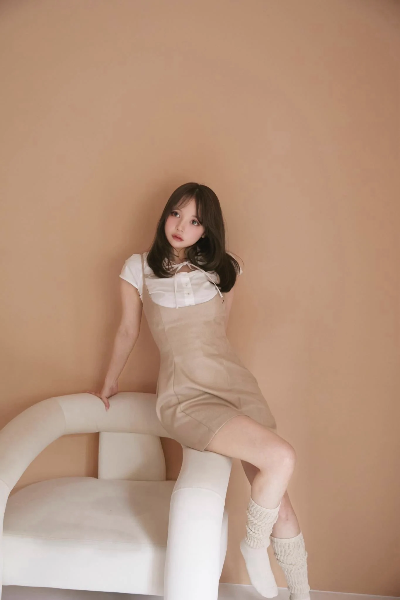 andmary na platformě X: „Betty layered dress color gray/beige