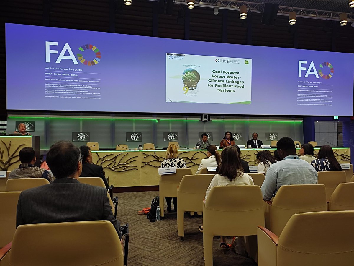 SIANIAgri's tweet photo. 🔴#COFO27⎮Join the "Cool Forests: Forest-Water-Climate Linkages for Resilient Food Systems",which stresses the role of forests in providing water-related services &amp; enabling resilient #FoodSystems . Co-hosted by @FAO @forestservice &amp; @InfonaPy 

📺https://t.co/knx2ELGX1u https://t.co/9X13LewQCD