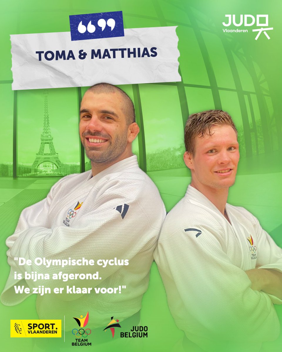 <a href="/Casse_81/">Matthias Casse</a> &amp; Toma Nikiforov, de 2 JV-judoka's van🥋Team🇧🇪op de Spelen van <a href="/Paris2024/">Paris 2024</a>
