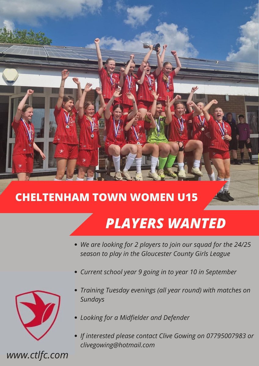 Cheltenham Town Women : Pathway tweet media