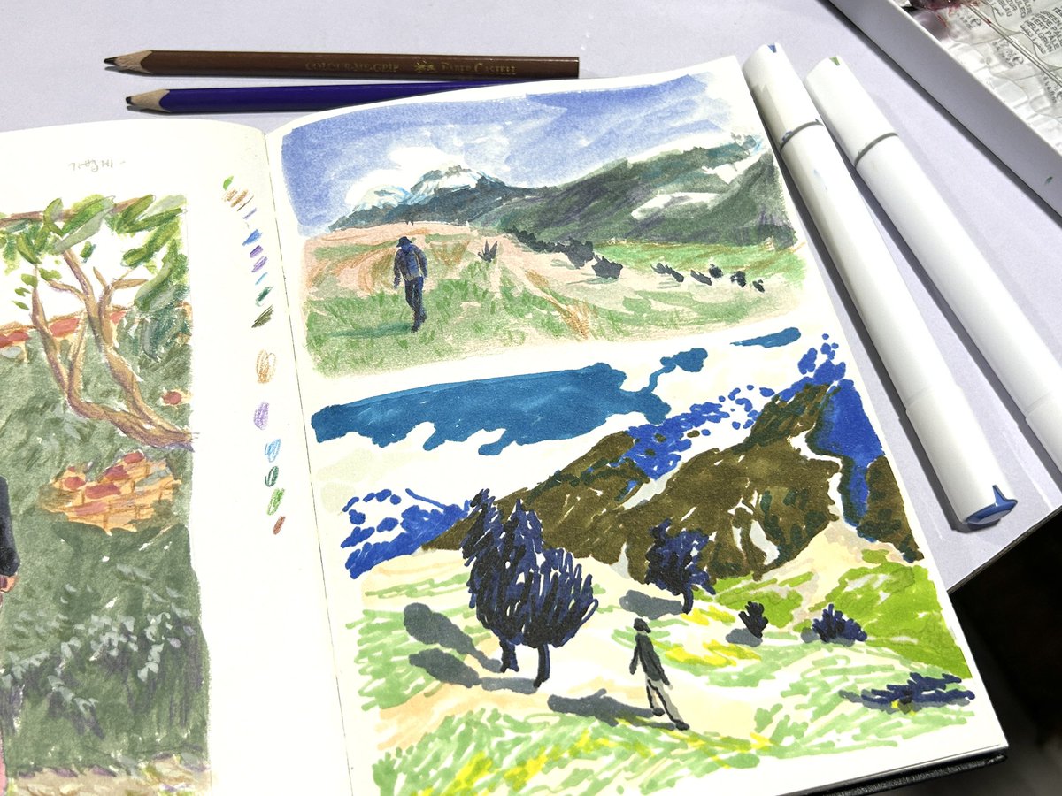 Yeoni_heallust's tweet photo. 새로운 재료가 주는 재미와 신선함이 참 좋다. 

#drawing #sketchbook #art https://t.co/3O9pxVJ7xv