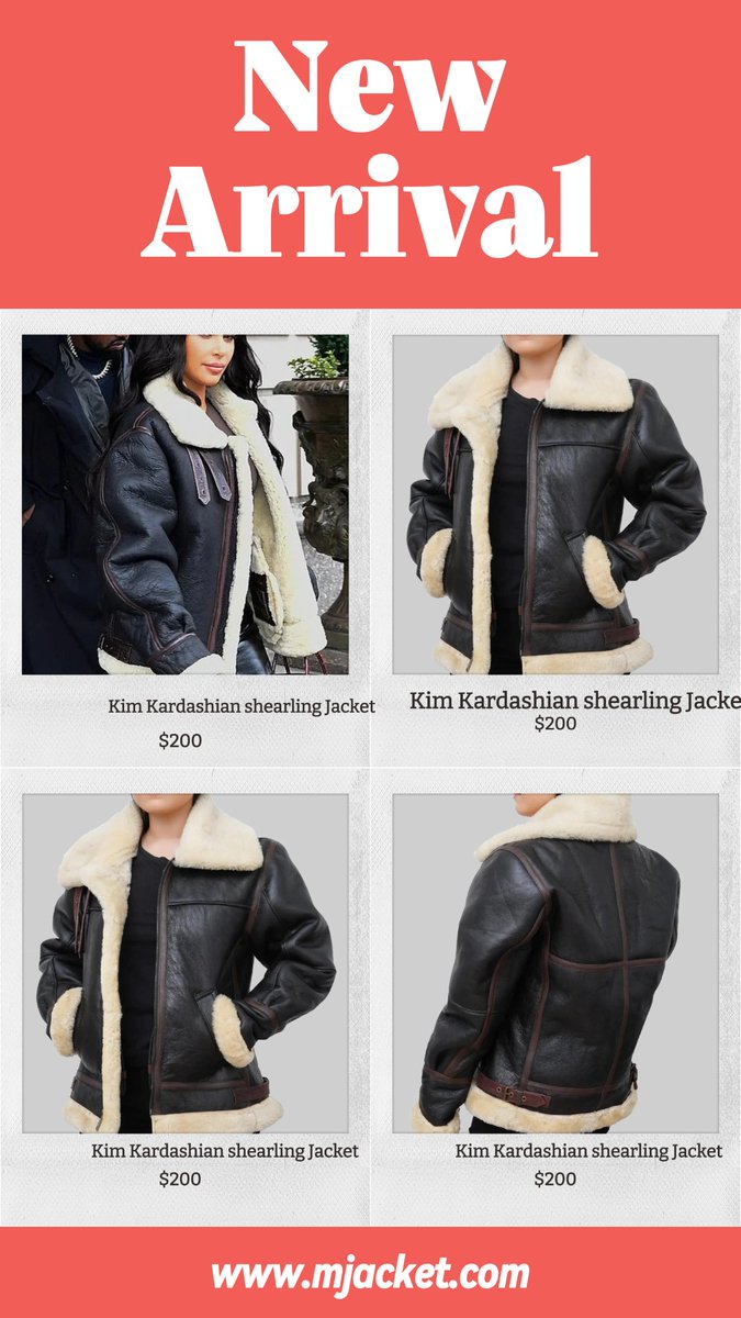 mleatherjackets's tweet image. Elevate your style with this stunning black B3 leather jacket inspired by Kim Kardashian. Have a look: mjacket.com/category/movie…
#KimKardashianStyle, #B3LeatherJacket, #FashionIcon, #Mjacket
