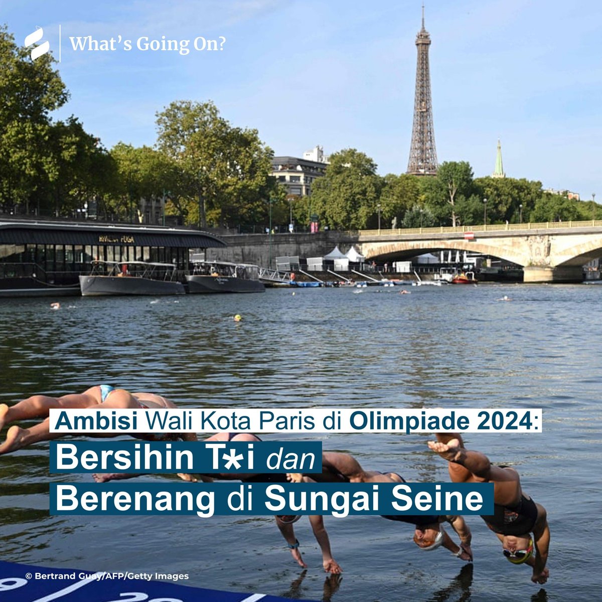 stravenues's tweet photo. Kebanyakan minkot di sini adalah penikmat sepakbola (dan F1), jadi Olimpiade gaungnya kecil buat kita. Justru yang lebih sering kita kulik adalah soal kota penyelenggaranya, bukan olahraganya.

Tahun 2024, Olimpiade diadakan di Paris. Walikotanya berambisi menjadikan Sungai Seine jadi tempat upacara pembukaan + venue renang marathon, di sungai yang sebenernya kotor sama tokai.