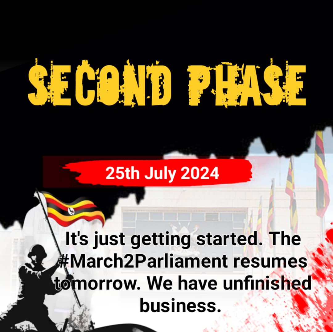KamogaMunawa's tweet photo. Ekya "Tomorrow" Tujja Tujja ⚫🟡🔴 
#March2Parliament reloaded 🚀🚀 https://t.co/wok5ee1A5L