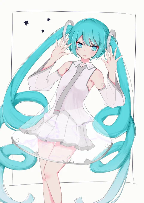 40曲目 Highlight/KIRA #初音ミク #100曲ボカロ絵チャレンジ 