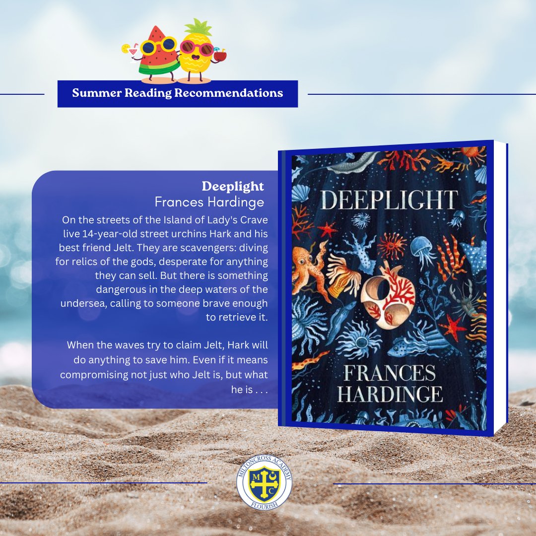 MiltoncrossAcad's tweet image. Book four on our #MXSummerReadingRecommendations list is #Deeplight by #FrancesHardinge ☀