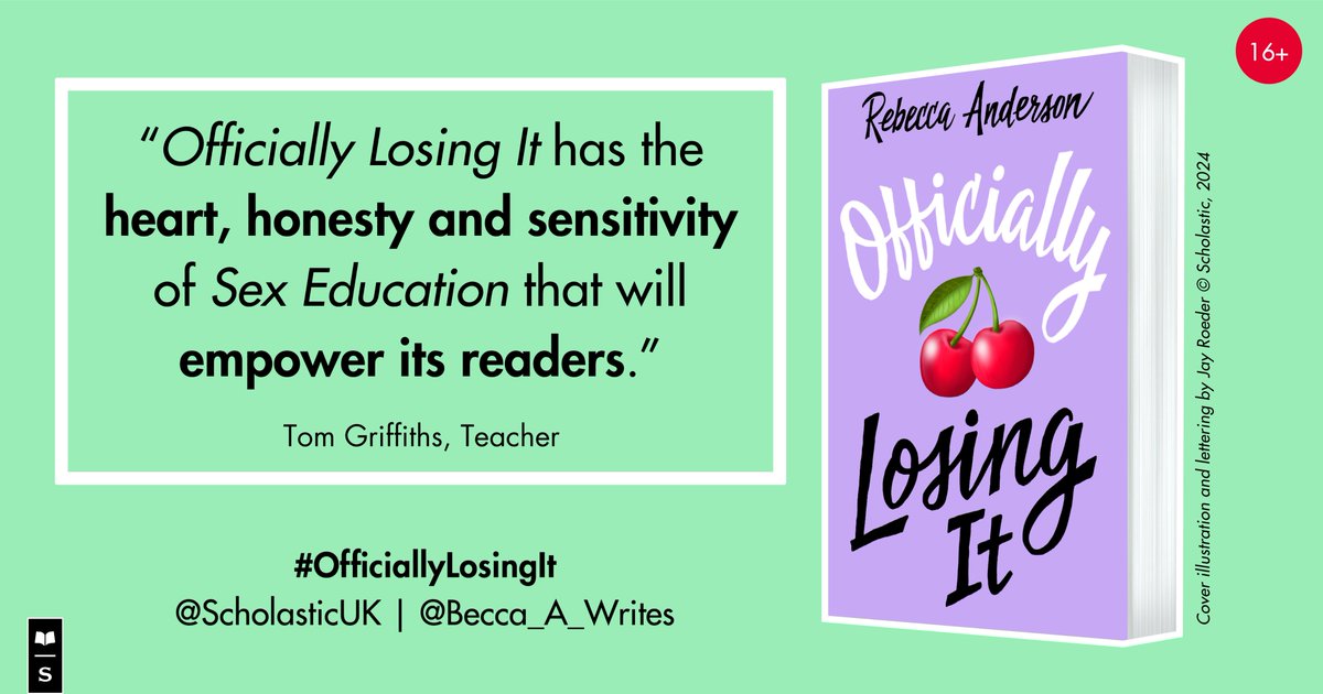 Officially Losing It is a wildly entertaining, refreshing YA debut with an outrageous sense of humour, from author, <a href="/Becca_A_Writes/">Rebecca Anderson</a>! Perfect for fans of Sex Education and Holly Bourne.

🍒 Out now! 🍒