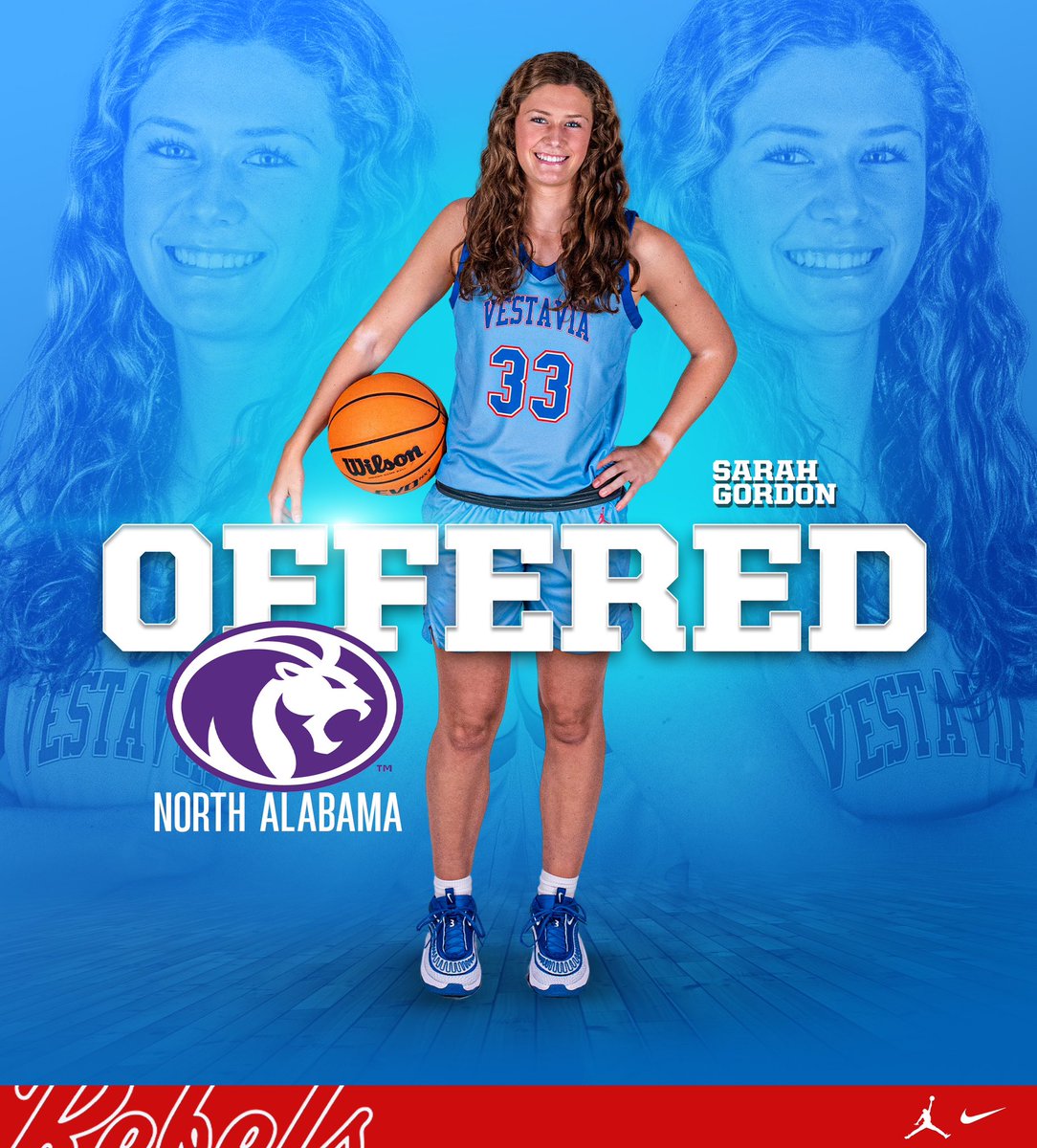 VH Girls Basketball (@1rebelgirlhoops) on Twitter photo Another offer for <a href="/SarahGordon3306/">Sarah Gordon</a>! Congratulations to Sarah on her offer from North Alabama! <a href="/1rebelathletics/">Vestavia Hills Rebels Athletics</a> Another offer for <a href="/SarahGordon3306/">Sarah Gordon</a>! Congratulations to Sarah on her offer from North Alabama! <a href="/1rebelathletics/">Vestavia Hills Rebels Athletics</a>