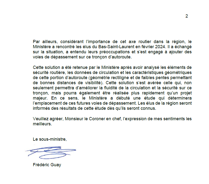 edbeaupro's tweet photo. Même si une coroner a suggéré d'élargir le tronçon de l'autoroute 20 à 4 voies entre Rimouski et Mont-Joli le mois dernier, le ministère des Transports compte ignorer cette recommandation. https://t.co/e0xeymAPnW https://t.co/y7EJa2yYti