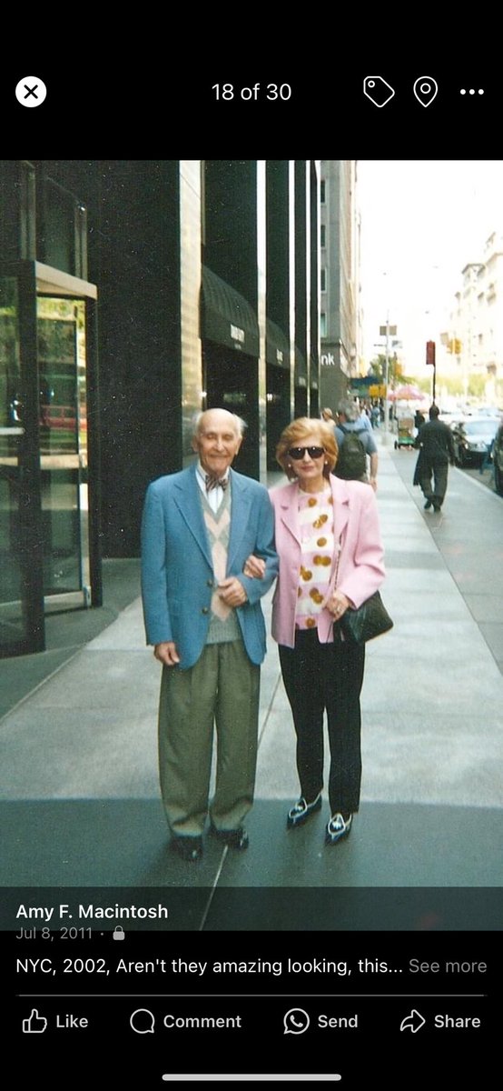 I took this photo of a couple in #newyorkcity on a trip in 2002. I was so enamored with their style and had to stop them. 2 questions: a. Where did I take this, what building? &amp; b. Are they still alive? ❤️ #peopleofnewyork #nyc #couplegoals