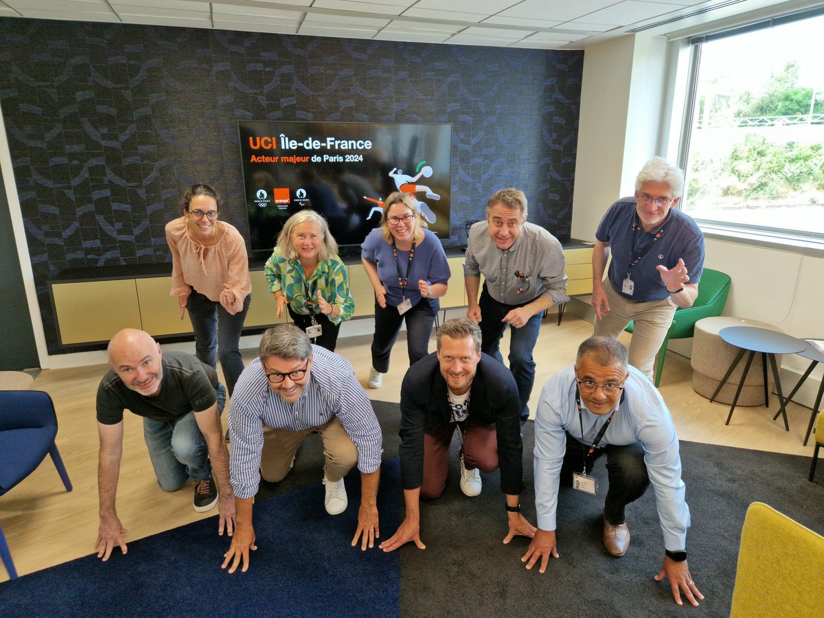 Benoît Bascoul (@b_bascoul) on Twitter photo #TousConnectés à #Paris2024
200 techniciens et managers sur le terrain pour #Paris2024, notre bureau d'études et nos back office en soutien, et un CODIR totalement mobilisé : l'UCI Ile de France est là 👊
<a href="/OrangeIDF/">Orange Île-de-France</a> <a href="/Karinedussert/">Karine Dussert-Sarthe</a> <a href="/SylvieBeee/">Sylvie Bertrand</a> <a href="/pldeguillebon/">Pierre-Louis de Guillebon</a> <a href="/OlivierWicquart/">Wicquart Olivier</a> #TousConnectés à #Paris2024
200 techniciens et managers sur le terrain pour #Paris2024, notre bureau d'études et nos back office en soutien, et un CODIR totalement mobilisé : l'UCI Ile de France est là 👊
<a href="/OrangeIDF/">Orange Île-de-France</a> <a href="/Karinedussert/">Karine Dussert-Sarthe</a> <a href="/SylvieBeee/">Sylvie Bertrand</a> <a href="/pldeguillebon/">Pierre-Louis de Guillebon</a> <a href="/OlivierWicquart/">Wicquart Olivier</a>