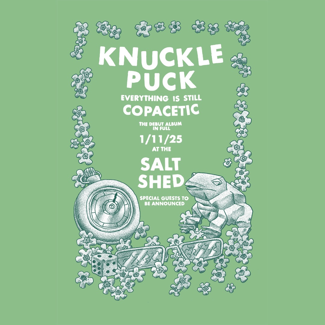 KnucklePuckIL's tweet photo. This will already *technically* be the biggest headline show we’ve played and tickets haven’t even been up for 24 hours. We’re so psyched and starting to get some ideas together to make this the dopest gig we’ll ever play. Use the code COPACETIC for tixxx

https://t.co/SnJwUUed8U https://t.co/u1npamfyLz