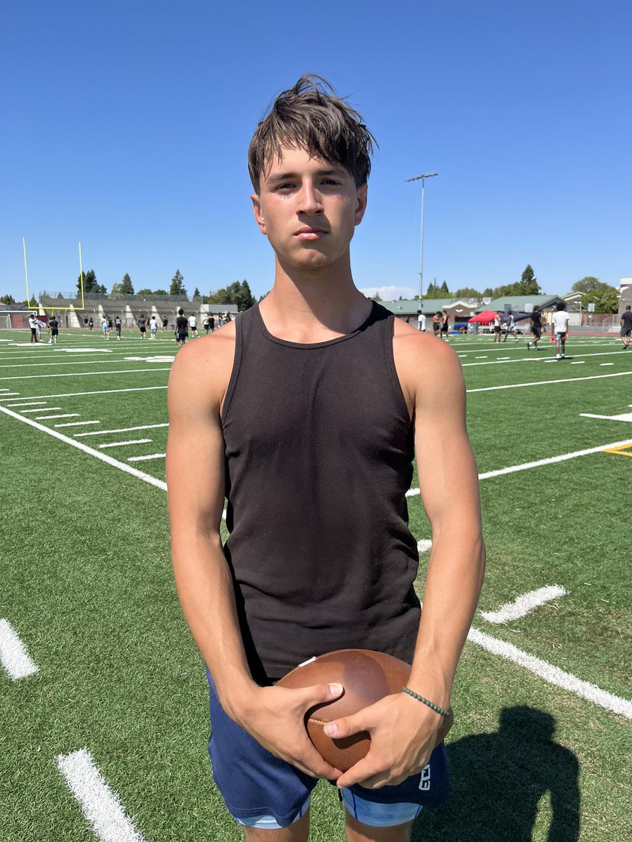 Chris Jackson (@cjacksonwcp) on Twitter photo Leader. Dynamic QB.
Mitchell Labrado looks to have it all entering his senior season at Laguna Creek.
Strong arm. Keeps improving his mechanics working with the renowned <a href="/Passing_Academy/">NorCal Passing Academy</a>.
Labrado can run, too. Don’t be fooled when he keeps the football for a 20+ yard gain Leader. Dynamic QB.
Mitchell Labrado looks to have it all entering his senior season at Laguna Creek.
Strong arm. Keeps improving his mechanics working with the renowned <a href="/Passing_Academy/">NorCal Passing Academy</a>.
Labrado can run, too. Don’t be fooled when he keeps the football for a 20+ yard gain