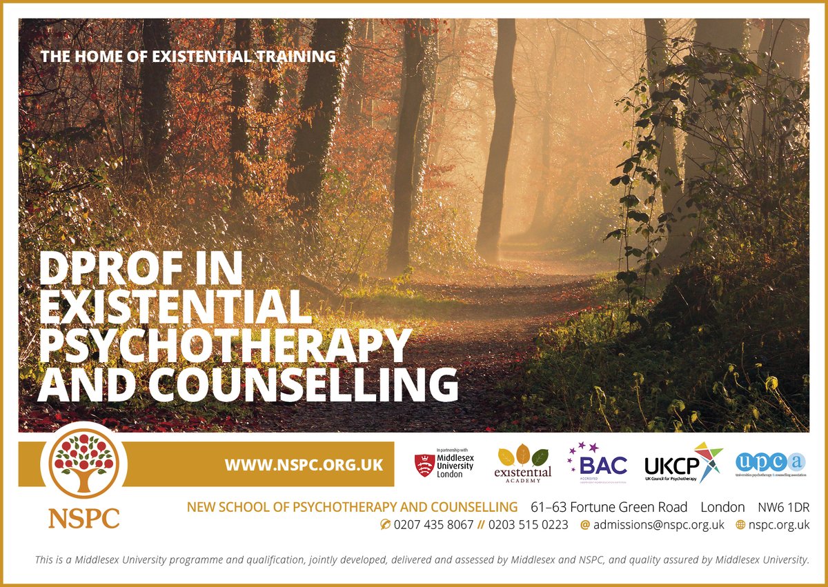 NSPCinfo's tweet image. Ready to take your psychotherapy journey to the next level? Enrol in the Professional Doctorate in Existential Psychotherapy and Counselling. Gain UPCA membership and step closer to UKCP accreditation! 📚💼 nspc.org.uk/course-directo… #Psychotherapy #Doctorate #EnrolNow!