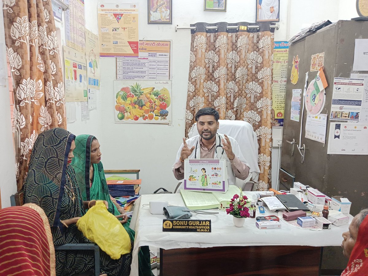 Sonu_gurj's tweet photo. ANC check-up and given knowledge regarding on ANC diet during pregnancy at Ayushman arogya Mandir Jharpai by CHO SONU GURJAR https://t.co/zH7qZrozzE