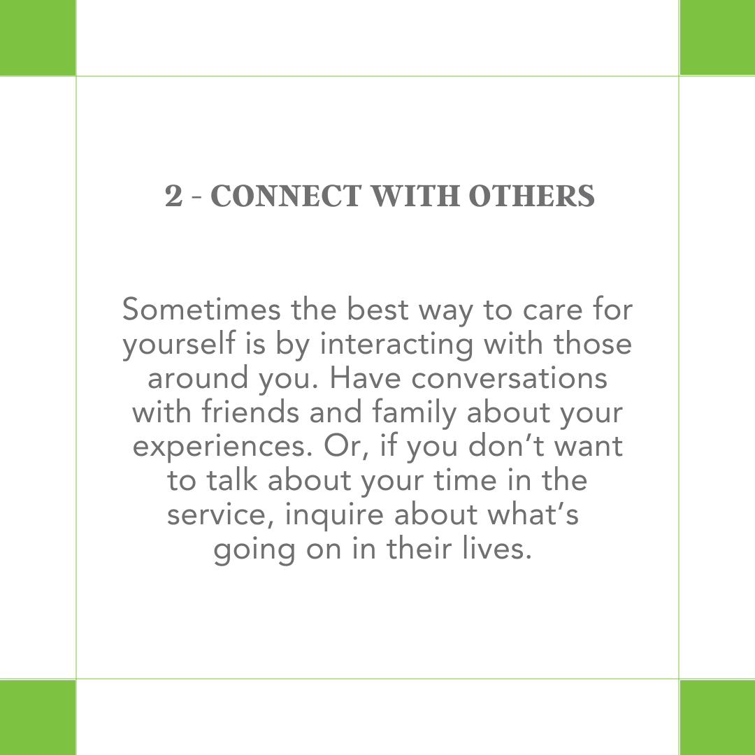 ServingTogether's tweet photo. Transitioning to civilian life can present unique challenges. The most important thing is to be patient and transition at your own pace. Use these three tips to get started on the right track!

#SelfCare #SelfCareTips #VeteranSelfCare #VeteranTransition #MilitaryFamily https://t.co/BCBBPteIpm