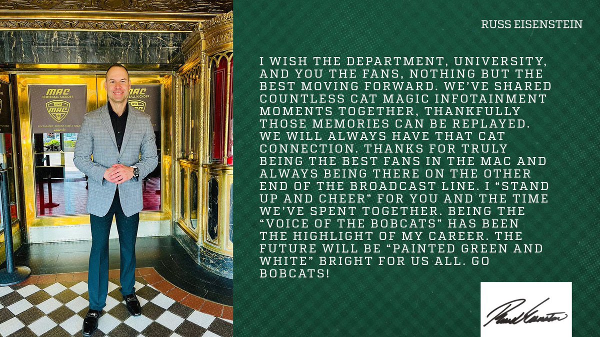 A message to <a href="/OhioBobcats/">Ohio Bobcats</a> fans.🎙😼