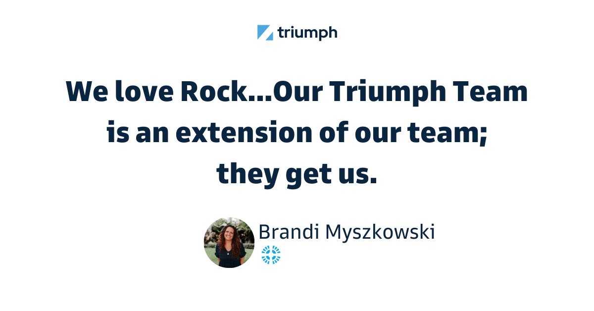 triumphmtech's tweet image. At Triumph Tech we strive to be more than just a tech solution and support. We&apos;re proud to be a part of your @ROCKRms journey and honored to work alongside amazing teams like yours. Together, we make a difference! #TriumphTogether #TriumphTech #RockRMS