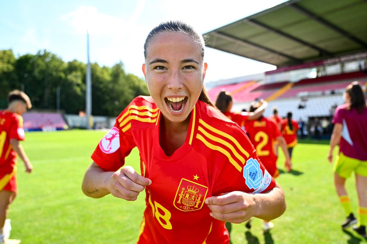 🇪🇸 Están en la 𝐅𝐈𝐍𝐀𝐋 𝐃𝐄𝐋 𝐄𝐔𝐑𝐎𝐏𝐄𝐎 𝐒𝐔𝐁𝟏𝟗 

🙌🥇Estamos con vosotras, a por ese oro! 

🐸 <a href="/danielaarquess/">DANIELA ARQUES</a> &amp; <a href="/NuriaEscoms23/">Nuria Escoms Garcia</a>

#U19WEURO