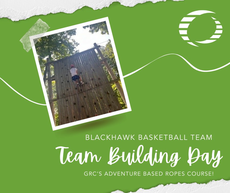 GatewayRehab's tweet photo. From the court to the ropes course 🏀🧗

GRC’s adventure-based ropes course challenged the Blackhawk basketball team to work together, push their limits, and soar to new heights! 

Keep an eye out for this hardworking team next season! https://t.co/4XJuhXWE0m