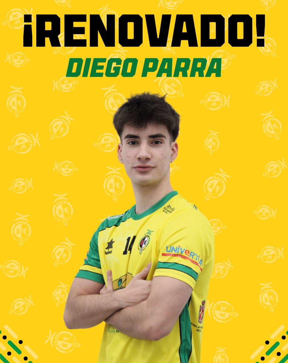 🟡 SEGUNDA DIVISIÓN B

👏 ¡Diego Parra, 𝗿𝗲𝗻𝗼𝘃𝗮𝗱𝗼!

🔄 El jugador supera su etapa juvenil y seguirá ligado a <a href="/JaenFSbase/">Jaén Paraíso Interior FS Base</a>

🔒 2026

➡️ La temporada 24-25 la disputará cedido en <a href="/Bailen2008_FS/">Oro Bailén 2008 F.S.</a>

#SomosJaén💛