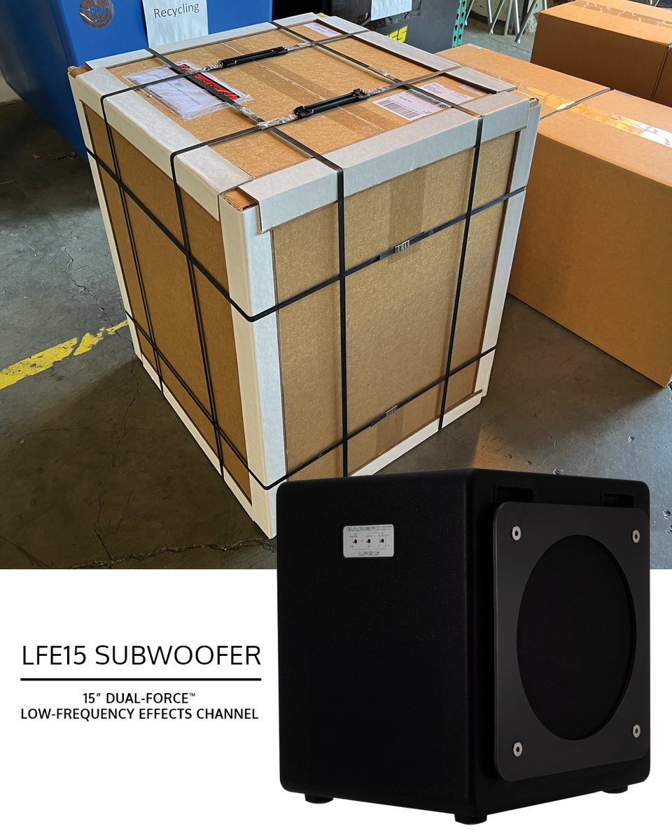 Another #LFE15subwoofer is ready to ship to its new home. The response to our new 15” Dual-Force™ Low-Frequency Effects channel has been incredible. We’re really excited about the upcoming Barefoot Sound multichannel rooms being built around the world. #LFE15
