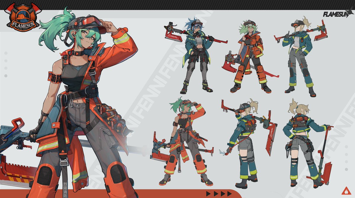 _san_ma_'s tweet photo. #OC   #conceptart  芬尼Fenni👩‍🚒 https://t.co/TH5RV1c2el