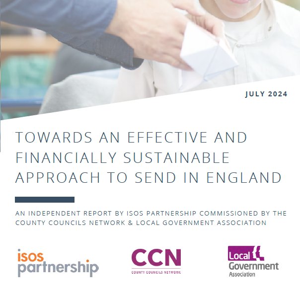 County Councils Network (@ccnoffice) on Twitter photo Tomorrow we will be launching a new report with <a href="/LGAcomms/">Local Government Association (LGA)</a> and <a href="/IsosPartnership/">Isos Partnership</a> which analyses the challenges in the SEND system.
Based on engagement with schools, young people, parents and councils, it sets out a pathway to sustainability.
Download it on our website from 6am! Tomorrow we will be launching a new report with <a href="/LGAcomms/">Local Government Association (LGA)</a> and <a href="/IsosPartnership/">Isos Partnership</a> which analyses the challenges in the SEND system.
Based on engagement with schools, young people, parents and councils, it sets out a pathway to sustainability.
Download it on our website from 6am!