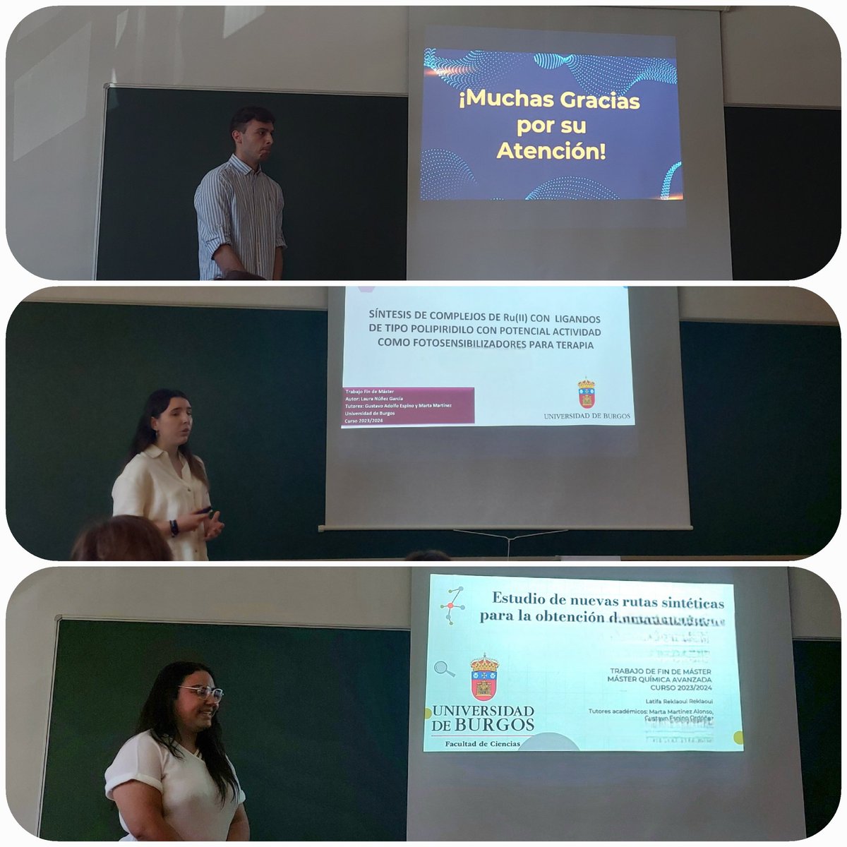 Espino's Lab (@gespinolab) on Twitter photo Our MSc students have succesfully presented their final MSc project. Congrats for the hard work you performed in the lab! Good luck in your next steps! <a href="/cambra_alberto/">Alberto Cambra</a> <a href="/laurangmk/">LauraMK</a> <a href="/LReklaoui/">Latifa Reklaoui</a> #Chemistry #MSc Our MSc students have succesfully presented their final MSc project. Congrats for the hard work you performed in the lab! Good luck in your next steps! <a href="/cambra_alberto/">Alberto Cambra</a> <a href="/laurangmk/">LauraMK</a> <a href="/LReklaoui/">Latifa Reklaoui</a> #Chemistry #MSc