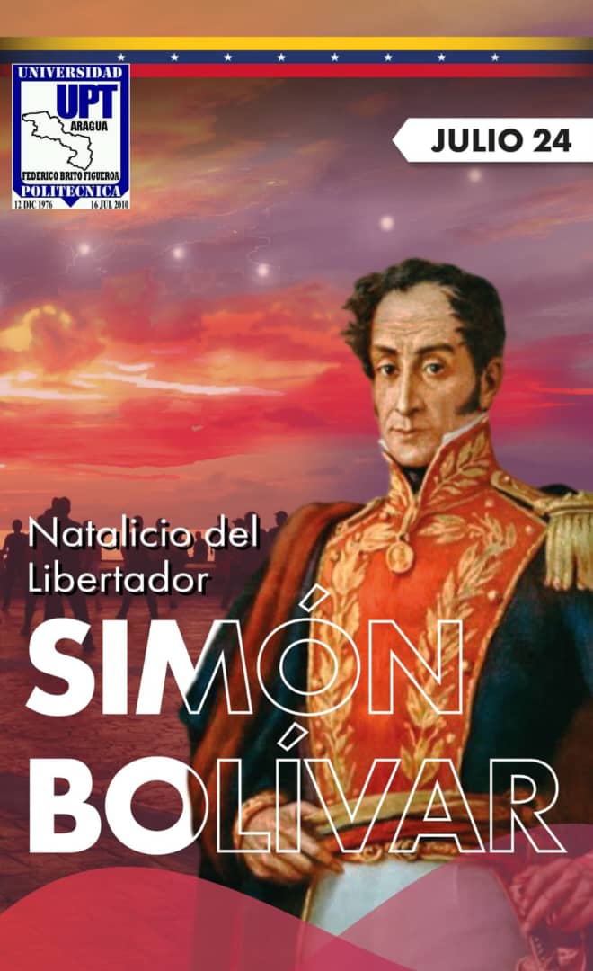 “Hoy conmemoramos el natalicio de Simón Bolívar, El Libertador. Su valentía y liderazgo en la lucha por la independencia de América Latina siguen inspirando generaciones. 🇻🇪 #SimónBolívar #HistoriaLatinoamericana”
<a href="/MPPEU_Ve/">MPPEU_Ve</a> 
<a href="/sandraoblitasr/">Sandra Oblitas Ruzza</a> 
<a href="/BettysMunoz/">Politóloga.ULA</a>