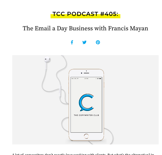 My podcast episode w/ The Copywriter Club Podcast just released yesterday. <a href="/copywriterclub/">The Copywriter Club</a>

With recent guests like Kieran Drew, Seth Godin, Joanna Wiebe, and Justin Goff on lately - it was an honor to be asked back!

Give it a listen, homies. (link in the next tweet)