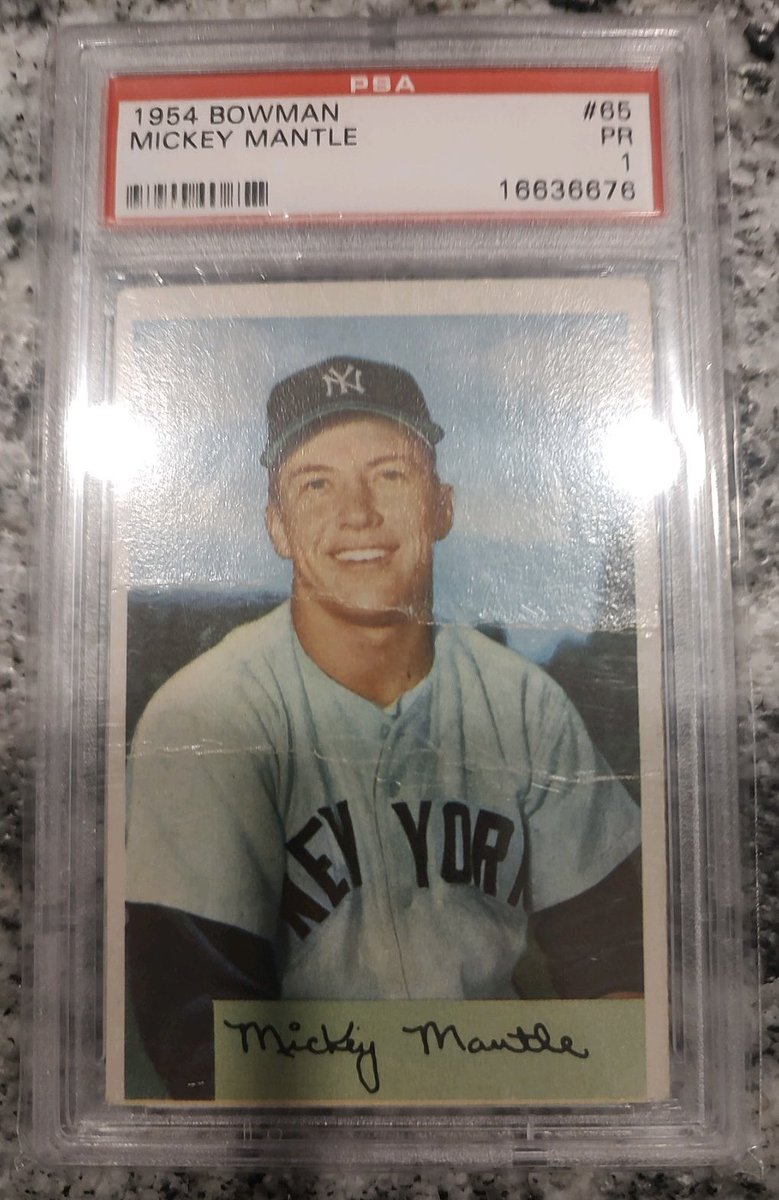 🚨 1954 Mickey Mantle For Sale 🚨
Son’s Senior League Baseball team heading to World Series!
Looking to move our Mantle as fundraiser for the team! 
Please send offers. Looking to move quick. 
#SportsCards #GSC
<a href="/garyvee/">Gary Vaynerchuk</a> <a href="/SportsCardInv/">Sports Card Investor</a>