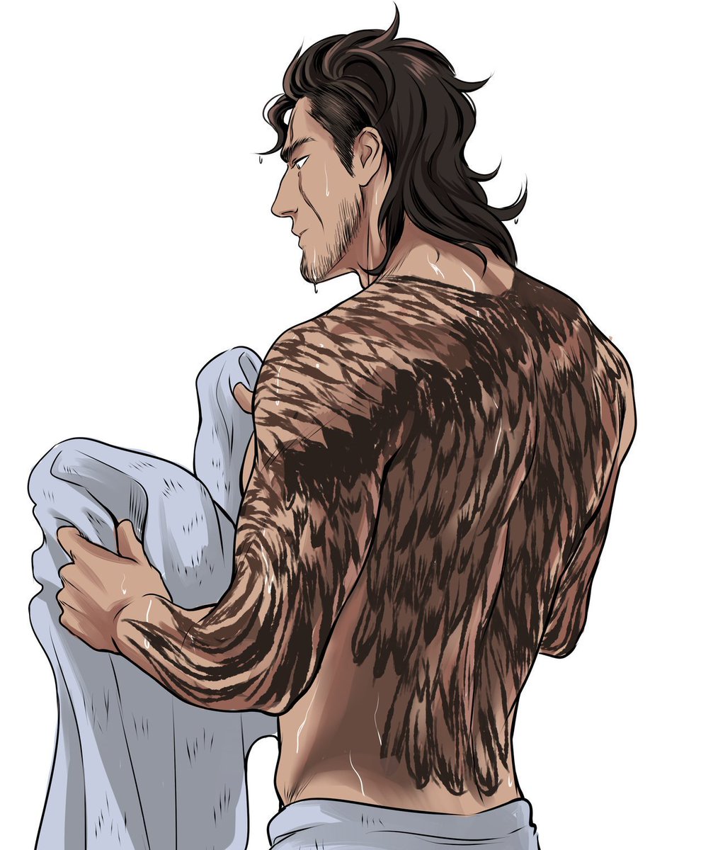 Freshly showered and ready for a whole new day.