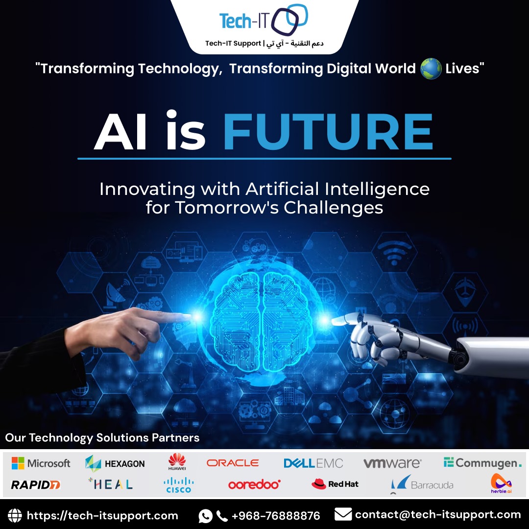 TechITOman's tweet photo. At Tech IT Support, we harness the power of #ArtificialIntelligence to drive innovation and efficiency
🌐https://t.co/5oCP7c3e8U
#ArtificialIntelligence #MachineLearning #AIEthics #InnovativeAI #DisruptiveAI #TechSupport #ITServices #OmanTech #OmanIT #TechITSupport #Muscat #Oman https://t.co/PQivjCHCrz