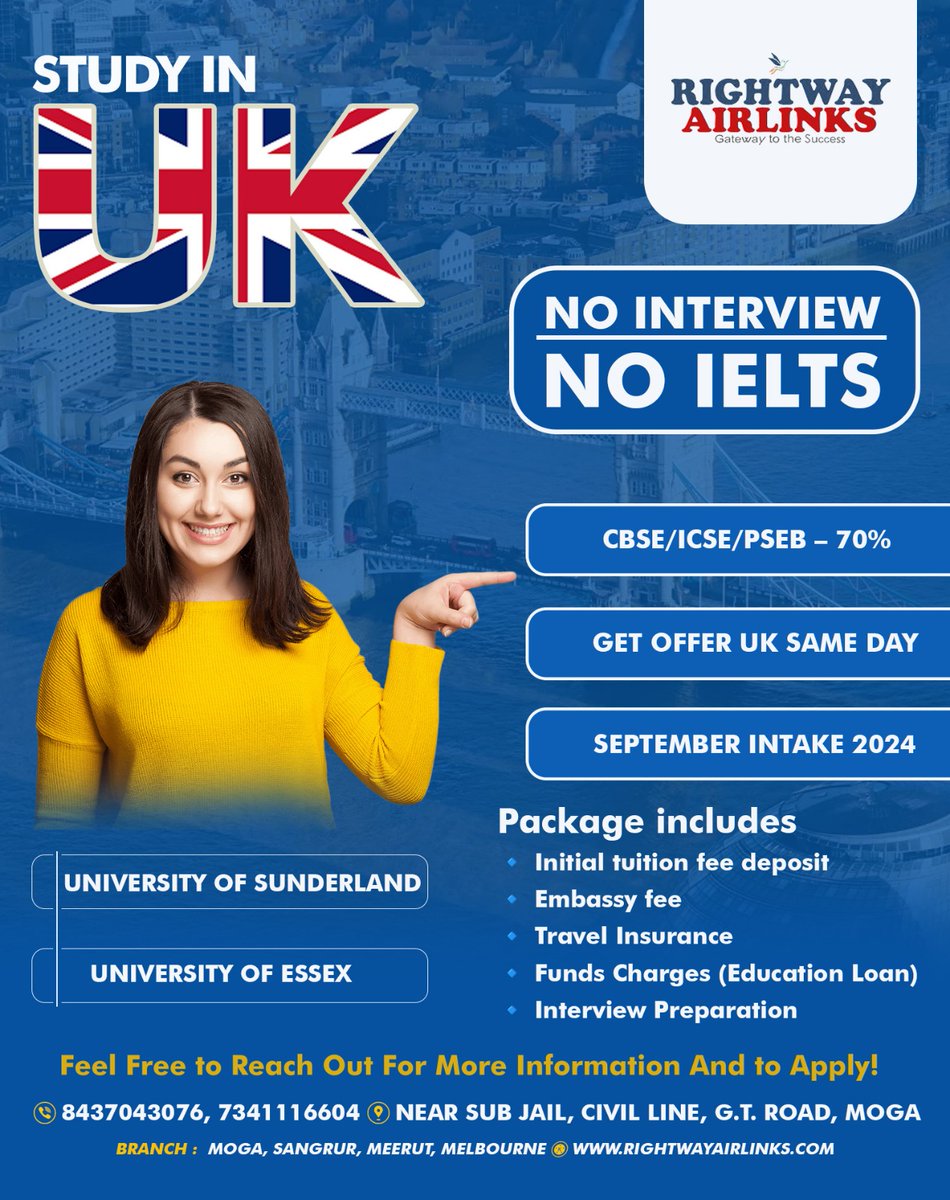 rightwayairlink's tweet image. 📣 BREAKING NEWS: No more IELTS or interview for UK student visas! 💯 Pay all fees (tuition, embassy, insurance, funds) after visa approval - no advance required! 🌍 Studying in the UK has never been more accessible! Spread the word! #UKStudentVisa #NoIELTS #NoInterview