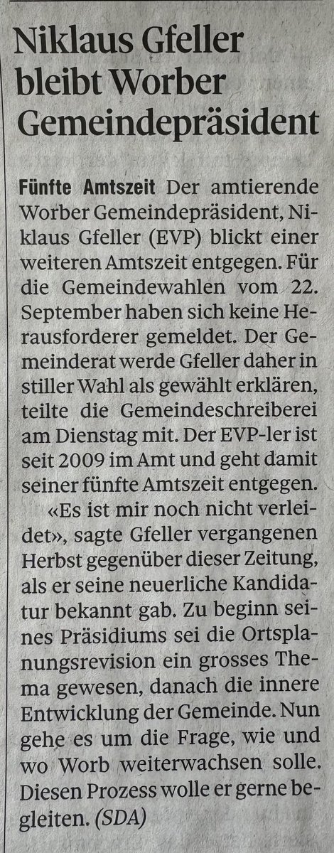 steinerhampi's tweet photo. @evppev_be Herzliche Gratulation lieber Chlöisu zu deiner Wiederwahl zum #Gemeindepräsidenten von #Worb. https://t.co/Amlp0MeH9H
