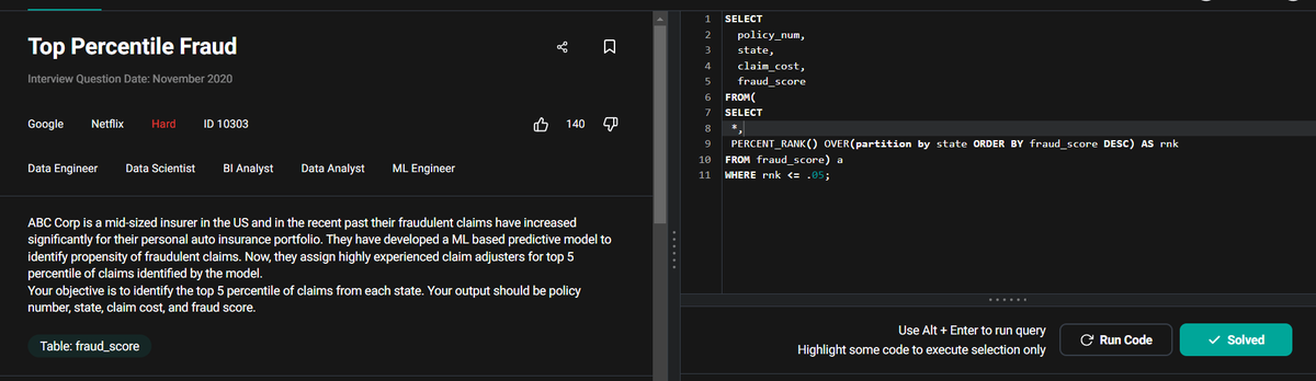 Roopesh_da08's tweet photo. 🚀Day 66 of #ConsistentCodeDays!

3 more problems down on StrataScratch!
I think I'm starting to speak SQL in my sleep😴
#MySQL #Coding #LearnInPublic #Tech4All #DataAnalyst #100DaysOfCode #HardWorkPaysOff #Connect #buildinginpublic #LearnInPublic #Analytics #StrataScratch #Data https://t.co/JR2H5bvuus